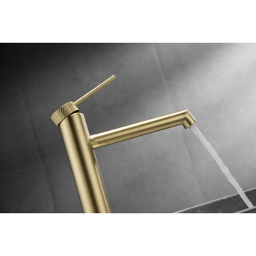 Brushed Gold Tall Basin Faucet