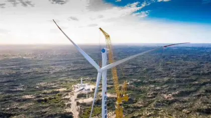 Special wind power crane