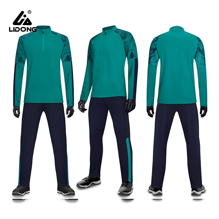 Tuta sportiva unisex autunno inverno con mezza cerniera