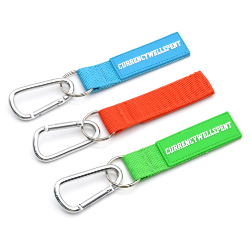 PVC Patch Custom Short Lanyard Wrist Strap Keychain