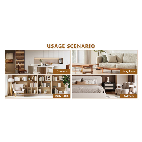 Elegant MDF Round Coffee Table for Living Rooms