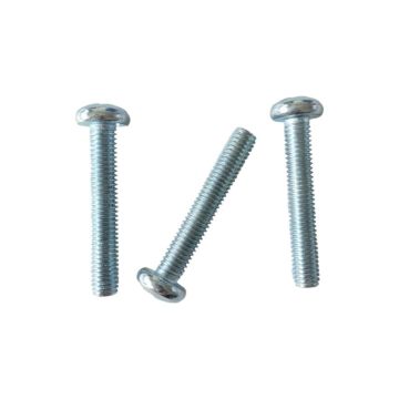 Customized Hot-Selling Blue & White Zinc-Coated Cross-Countersunk Head Carbon Steel Machine Screws