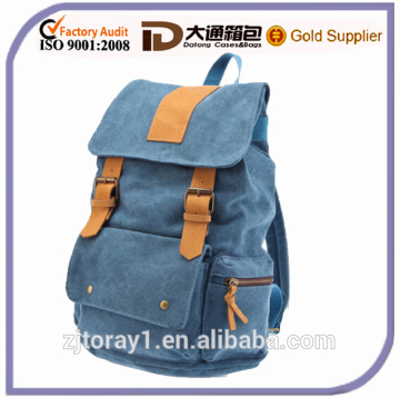 fashion vintage canvas backpack for students