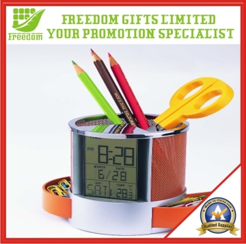 Digital Multi-Function Calendar Time Brush Pot (FREEDOM-PT003)