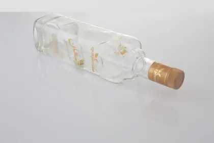 Glass Vodka Bottle With Lid