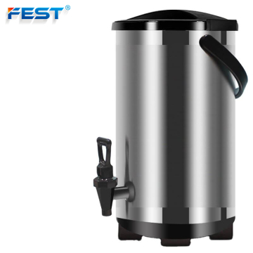 Bubble Tea Dispenser Stainless Steel Insulated Thermos Barrel (8L-12L)