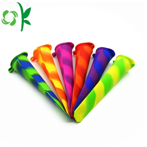 Silicone Ice Pop Popsicle khuôn mẫu với nắp bán buôn