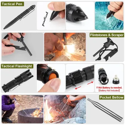 2-Person Outdoor Survival Kit: First Aid & Emergency Essentials