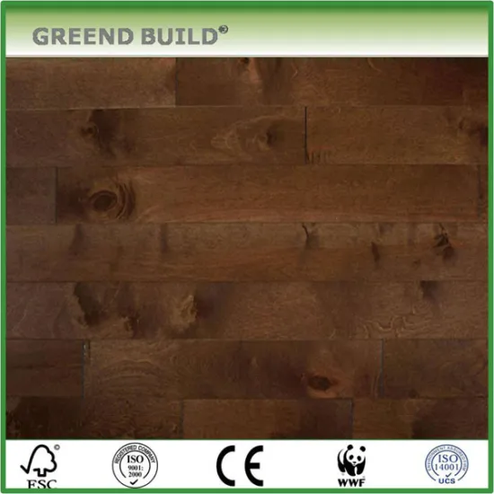 Birch Solid wood flooring water resistant wood flooring