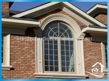Western design stone door window frame