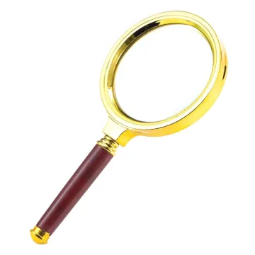 Vintage Kids' Wooden Handle Magnifying Glass - Affordable Desk Decor