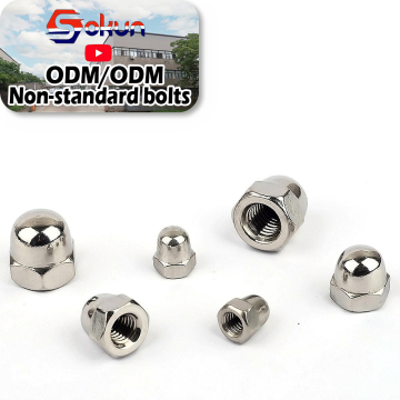M8 304 Stainless Steel Hexagonal Acorn Cap Nut: Mesin Pencari