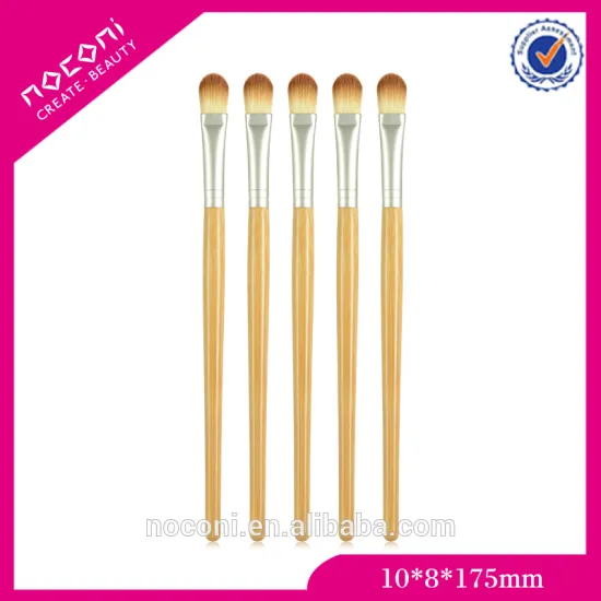 1pcs High Quality Wood Handle Eyebrow Mermaid bamboo handle Makeup Brush private logo acceptable