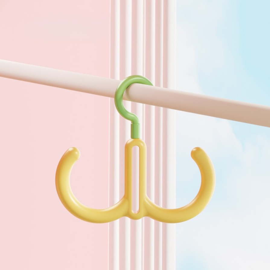 다채로운 회전 이중 후크 강화 공간 조직