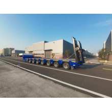 7-axle heavy equipment transport semi-trailer