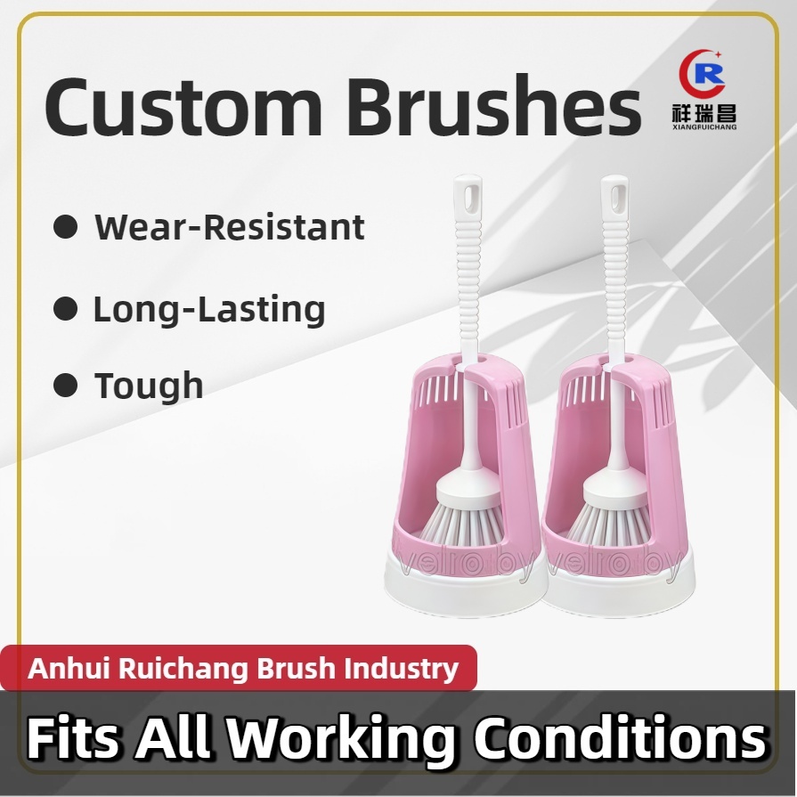 徹底的な掃除用の丸頭トイレブラシ