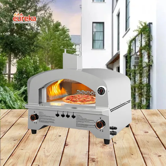 New design german outdoor garden kitchen bakery oven table top gas pizza oven for 12" pizza