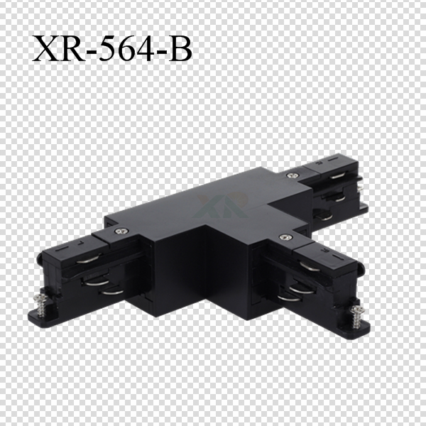 3 Circuit Track T connector in black