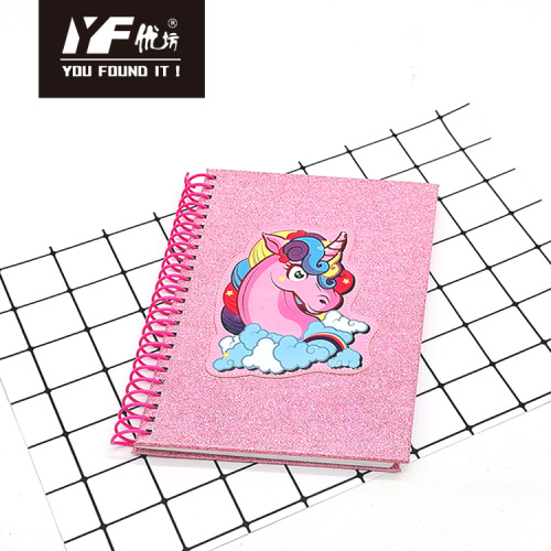 Spiral Notebook Background Customized unicorn style cover A5 spiral coil notebook Factory