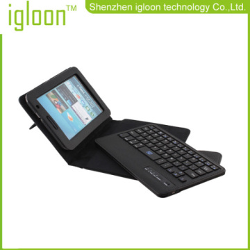 Bluetooth Keyboard dengan Leather Case untuk Samsung Galaxy Tab P3100 7" Tablet Pc