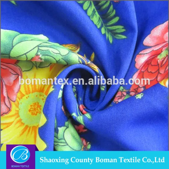 China factory price wholesale polyster strech deep blue woven fabric with high quality