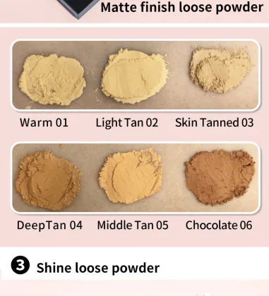 Private Label Mineral Cosmetics Matte Finish Shimmer Setting Powder