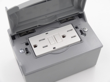 New version GFCI with 15A TR receptacle and double indicator wall outlet socket