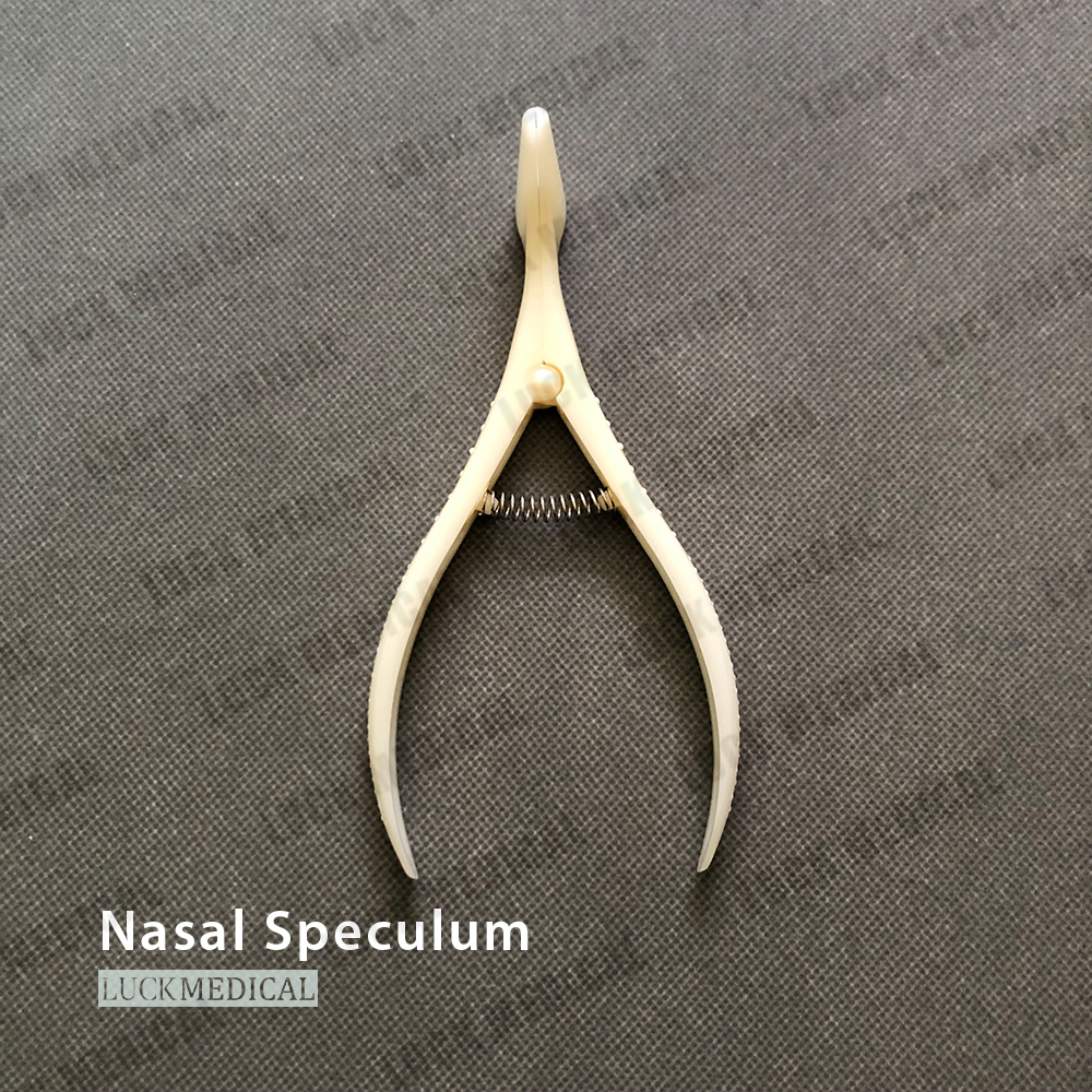 Esterilização de especulum nasal plástico