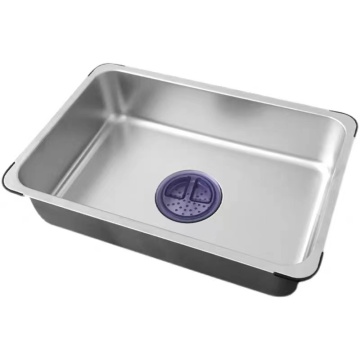 Modern Black Stainless Steel Drain Basket for Kitchen Sinks by WENYING