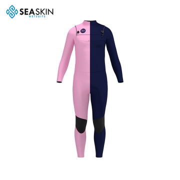 Seaskin Brust Zip One -Stück Surf -Neoprenanzug