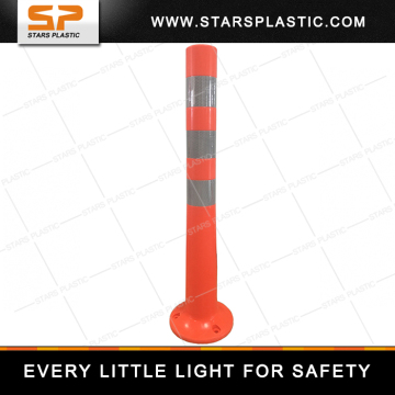 80CM EVA Reflective Traffic Flexible Bollard/80CM Warning Post/ Flexible Delineator