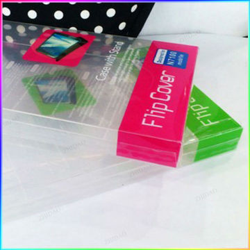 custome printed pvc box, gift box with clear pvc window