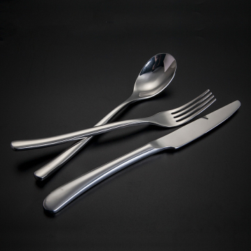 Factory Stock Silver Kitchen Cutlery 201 Dinner Knife Stainless Steel Flatware Set for Hotels at Cheap Prices