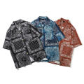 Custom Men's Paisley Flannel Bandana Shirt