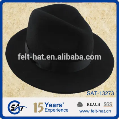 custome Borsalino pure wool felt fedora chapeau