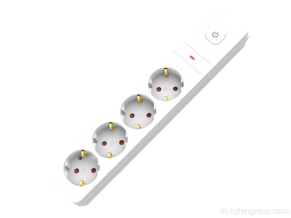 แถบพลังงานของเยอรมนี 4-ortlet พร้อมการป้องกันโอเวอร์โหลด