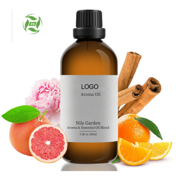 Óleo de mistura de difusor de aromaterapia pura com laranja e canela, luxo em casa e aromas de hotel para difusores de óleo essencial - 100ml