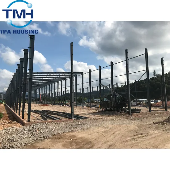 pre-engineered metal cladding warehouse steel structure