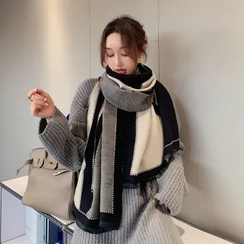 High-Grade Luxury Geometric Scarf - SC-370 New Style Imitated Cashmere Shawl