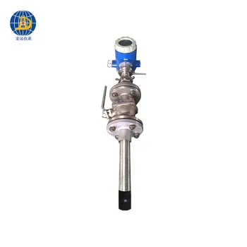 Flange-mounted integral insertion magmeter