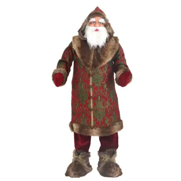 Standing Indoor Life-Size Santa Claus Statue