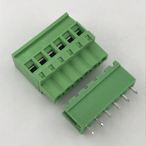 male and female Vertical PCB pluggable terminal block