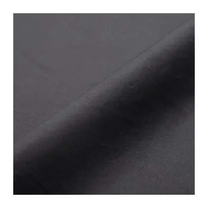 Cotton Black Shirt Fabric: Combed Cotton Breathable Poplin Clothing Fabric