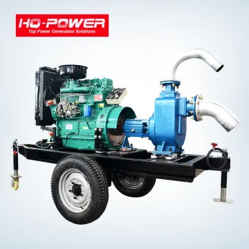 Diesel engine driven self priming portable diesel water pump