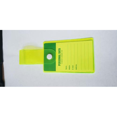 China Fashion Environmentally Button Luggage Tag Manufactory