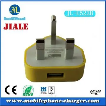 UK plug portable  USB travel charger