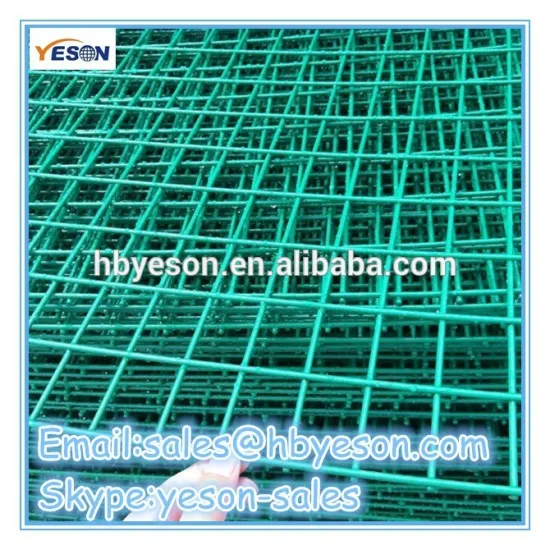 Green pvc coated welded wire mesh panel