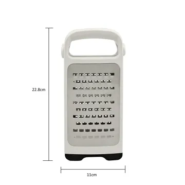 Wholesale Multifunctional 2-Sided Stainless Steel Grater for Cheese, Vegetables, and Ginger