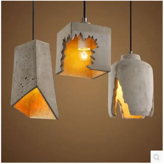 INSHINE Retro Concrete Pendant Light