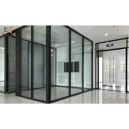 Office Aluminum Partition Walls, Outdoor Fireproof Glass Dividers